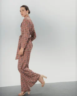 Pantalón estampado geométrico Manuela