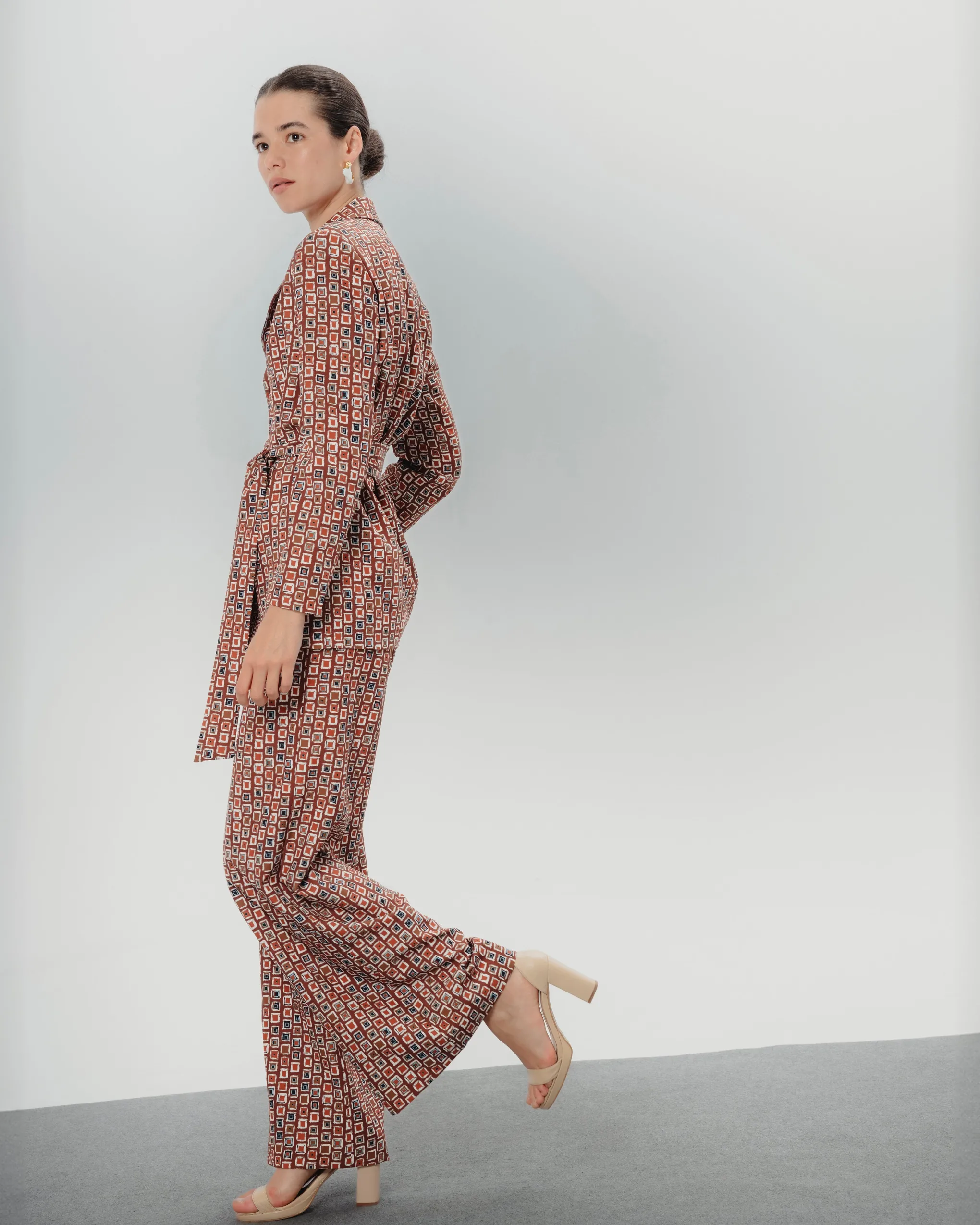 Pantalón estampado geométrico Manuela