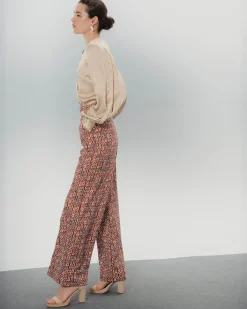 Pantalón estampado geométrico Manuela