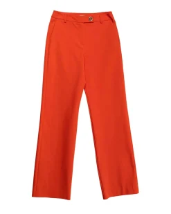 Pantalón recto rojo