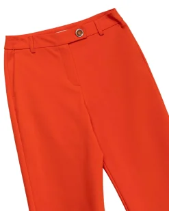 Pantalón recto rojo