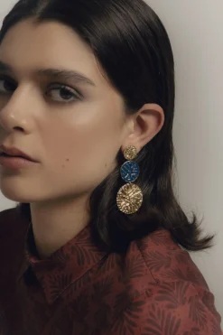 Pendientes Geiser Azul