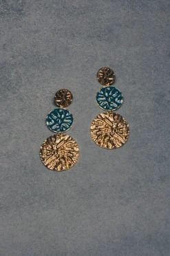 Pendientes Geiser Azul