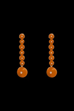 Pendientes Hibiscus Naranja
