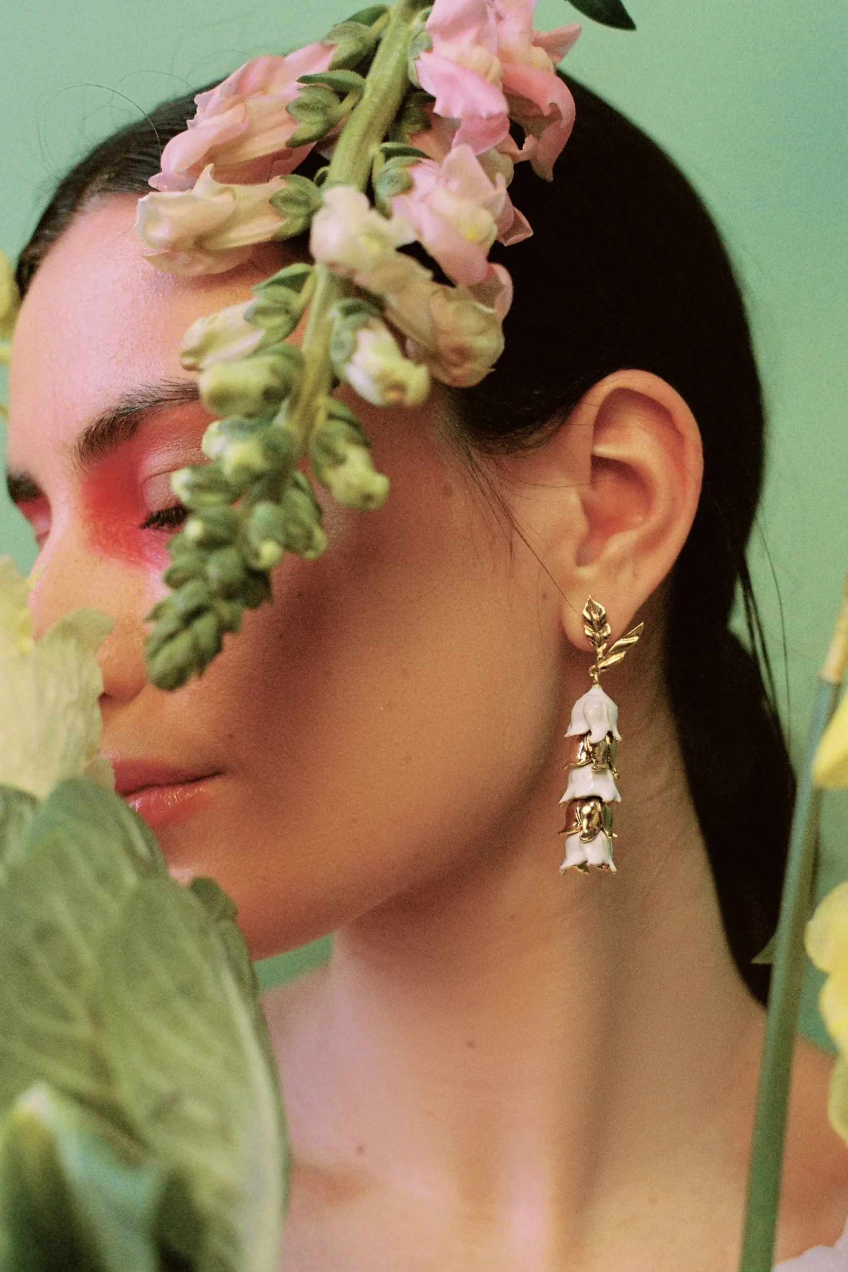 Pendientes Lirium Blancos