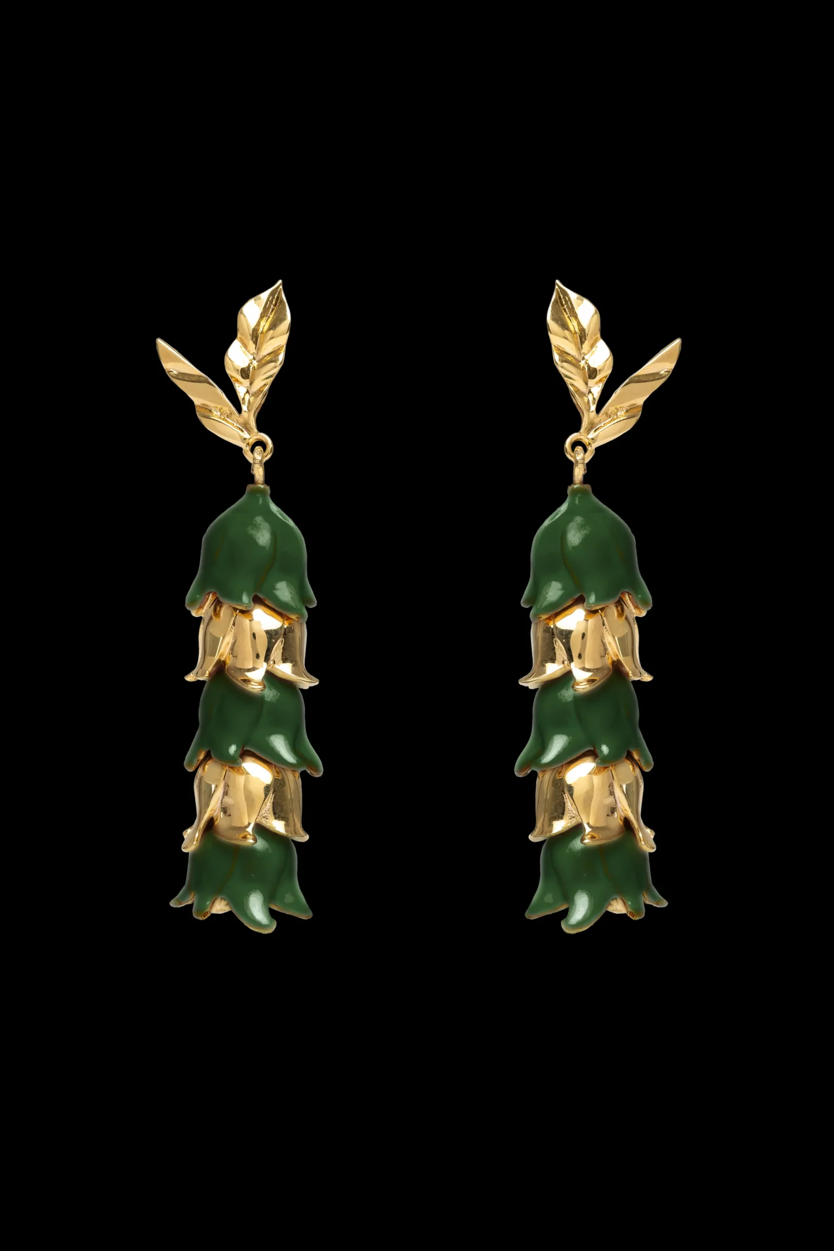 Pendientes Lirium Verdes