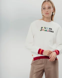 Sudadera Blanca Diana Multicolor