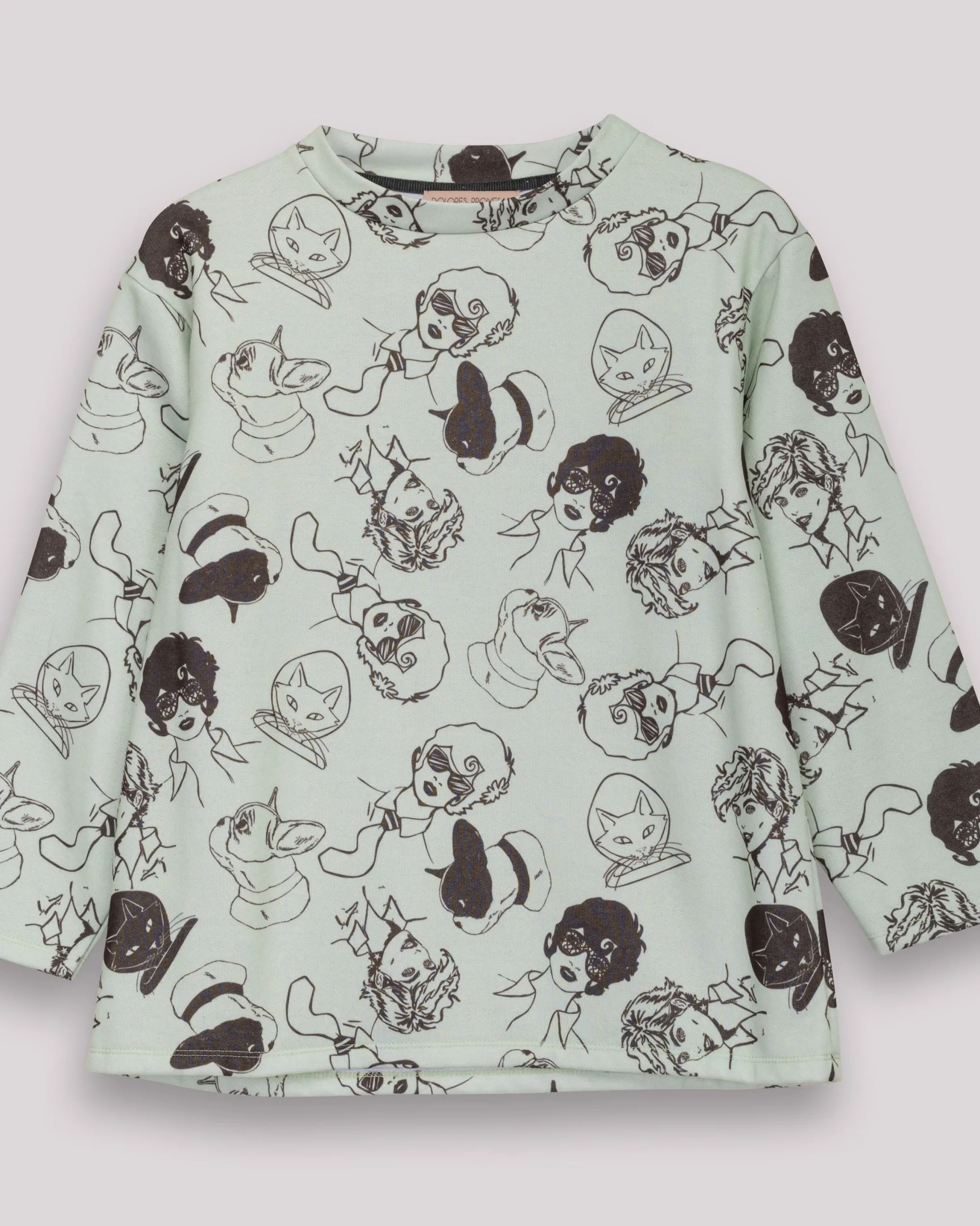 Sudadera Marina Estampada Celeste