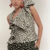 Top Polka Dots Blanco