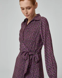 Vestido Camisero con Estampado geométrico Elena