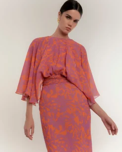 Vestido con capa Mystic Garden