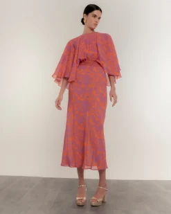 Vestido con capa Mystic Garden