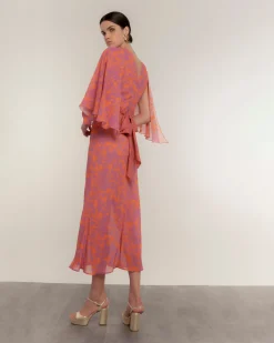 Vestido con capa Mystic Garden