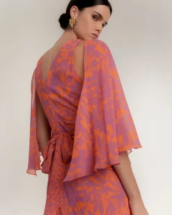 Vestido con capa Mystic Garden