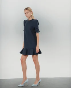 Vestido con volante Selena