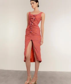 Vestido Coral Cascade