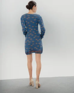 Vestido Corto Azul Dolores