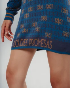 Vestido Corto Azul Dolores
