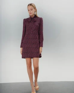 Vestido corto con lazo Elena