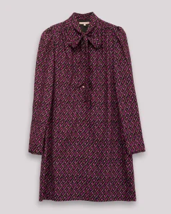 Vestido corto con lazo Elena