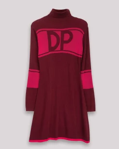 Vestido Corto Cuello Cisne Fucsia Clara