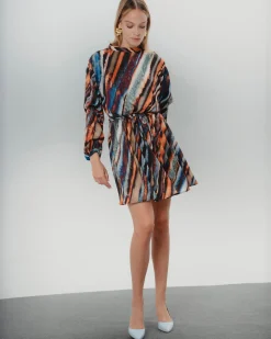 Vestido Corto Madrid Multicolor
