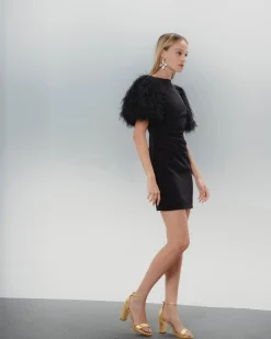 Vestido de plumas Cecilia