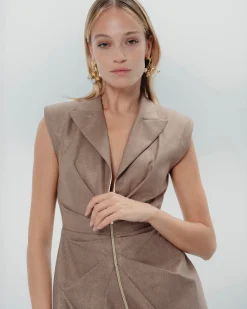 Vestido hombreras Mónica