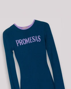 Vestido Midi Azul Promesas Marta