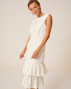 Vestido Midi Blanco Mai
