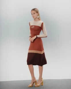 Vestido Midi Color Block Jimena