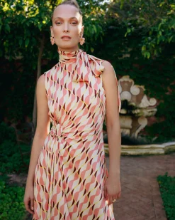 Vestido Midi Drapeado Ondine