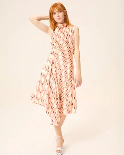 Vestido Midi Drapeado Ondine