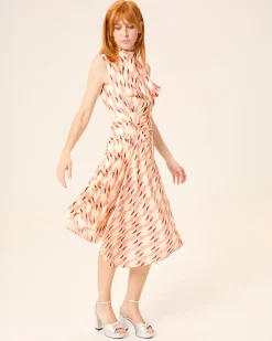 Vestido Midi Drapeado Ondine