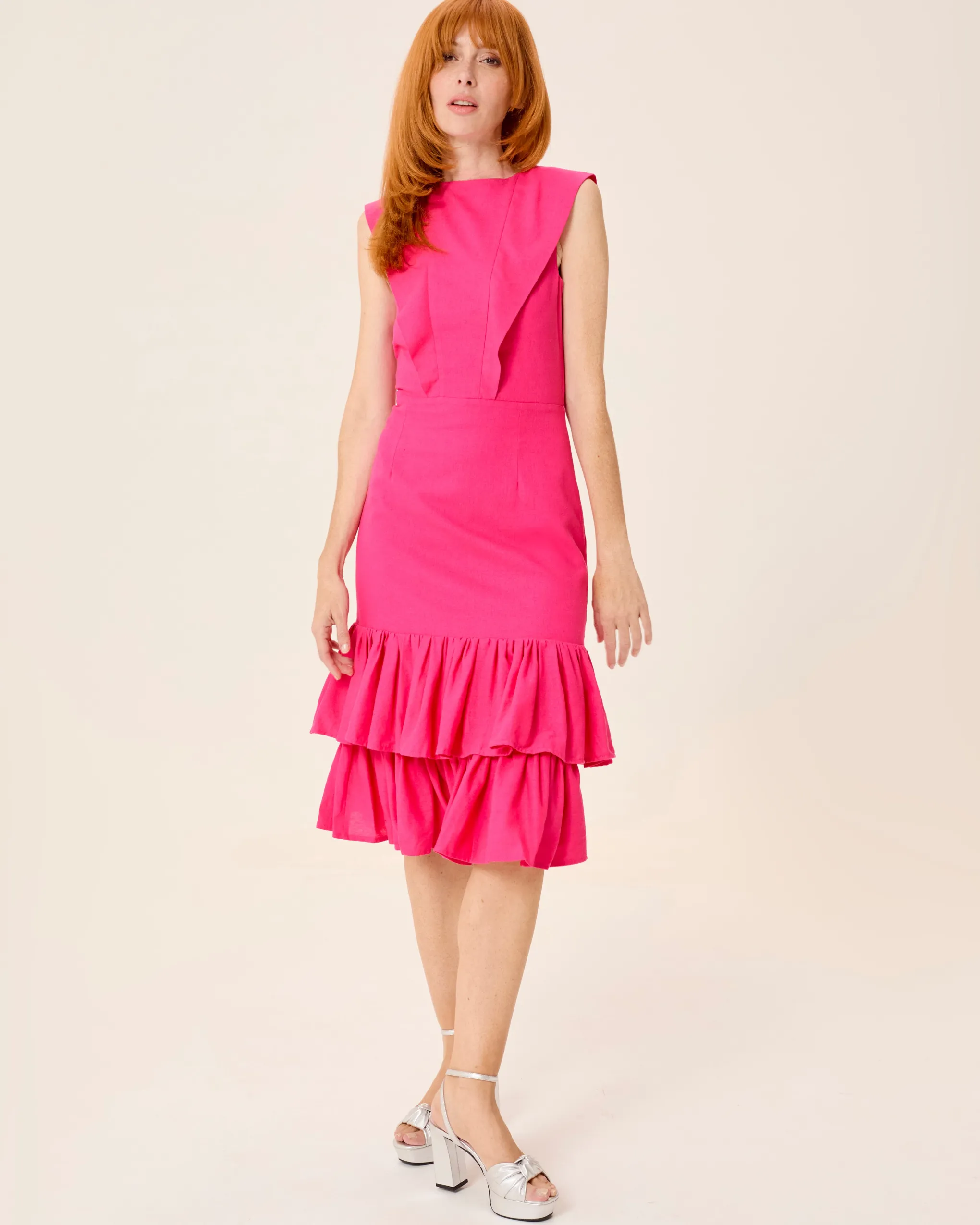 Vestido Midi Espalda Descubierta Mai