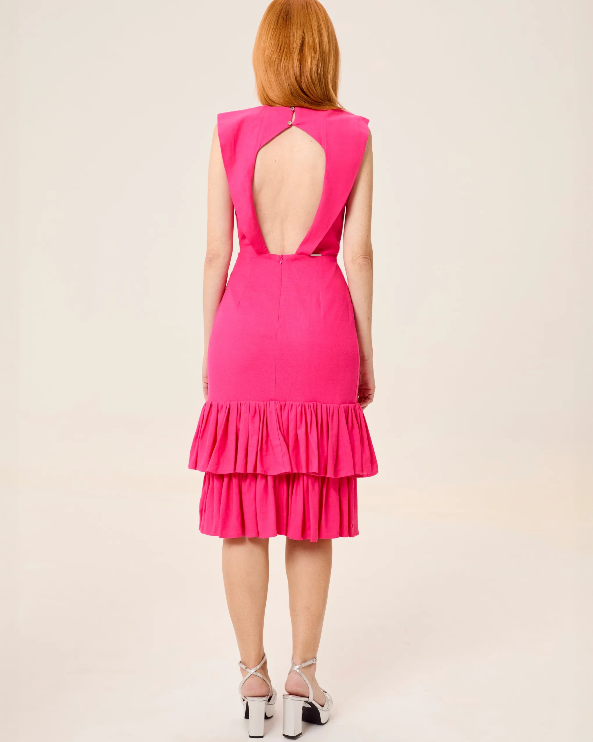 Vestido Midi Espalda Descubierta Mai