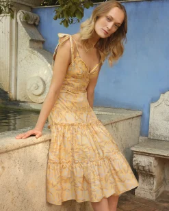 Vestido Midi Estampado Dune