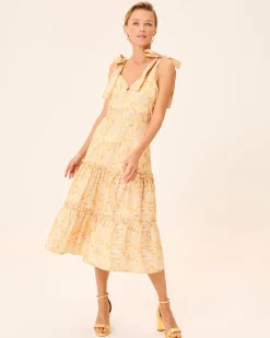 Vestido Midi Estampado Dune
