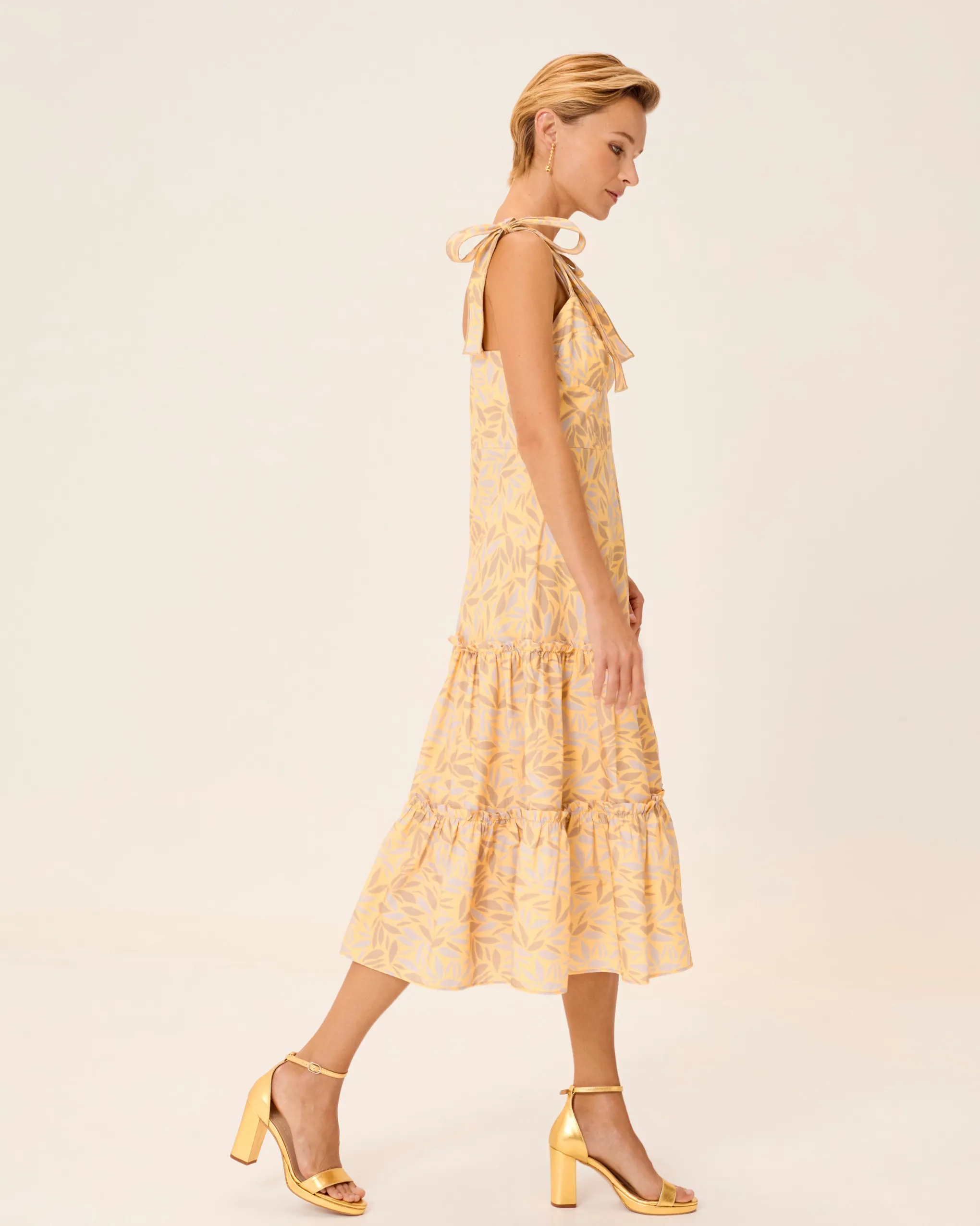 Vestido Midi Estampado Dune