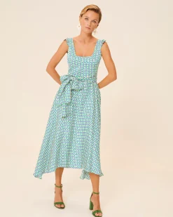 Vestido Midi Evasé Flora