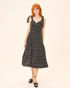 Vestido Midi Lunares Chérie