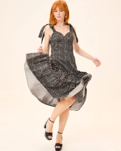 Vestido Midi Lunares Chérie