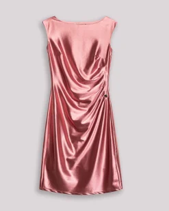 Vestido Midi Rosa Elle